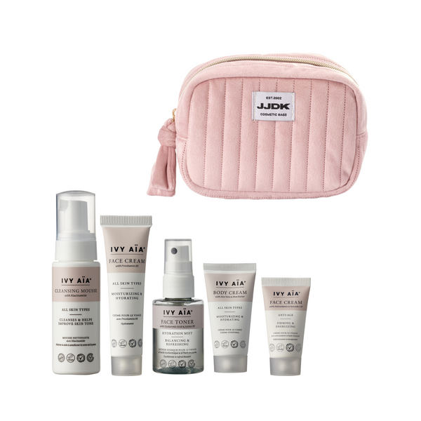 Ivy Aïa Travel Size Kit + Kosmetiktaske, rose