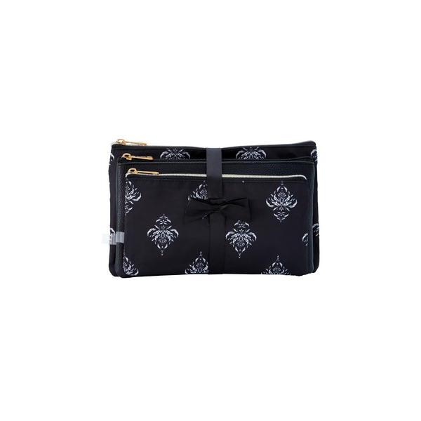 Celestia Cosmetic Bag Set - Black w. print