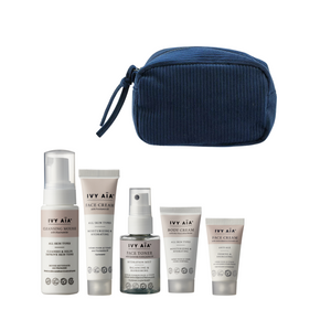 Ivy Aïa Travel Size Kit + Kosmetiktaske, Elodie - Royal Blue