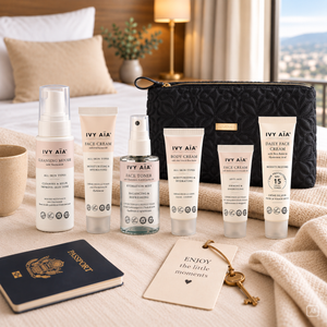 Ivy Aïa Travel Size Kit + Kosmetiktaske, sort