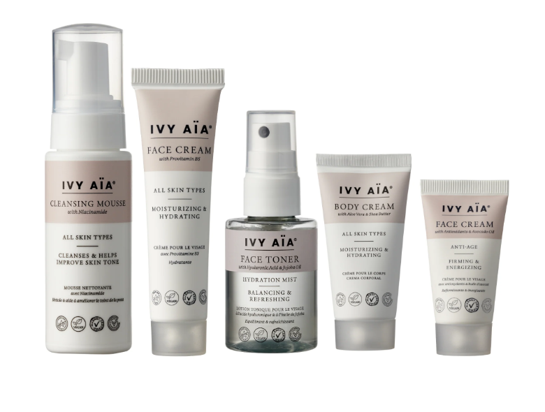Ivy Aïa Travel Size Kit + Kosmetiktaske, Ganja