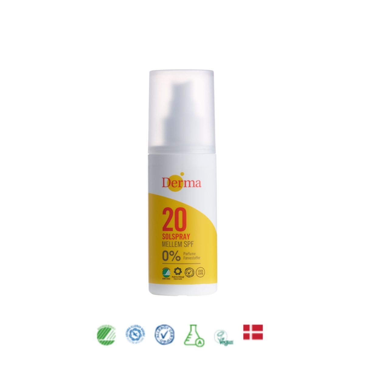 Derma SUN Solspray SPF20, 150 ml Sol Derma   