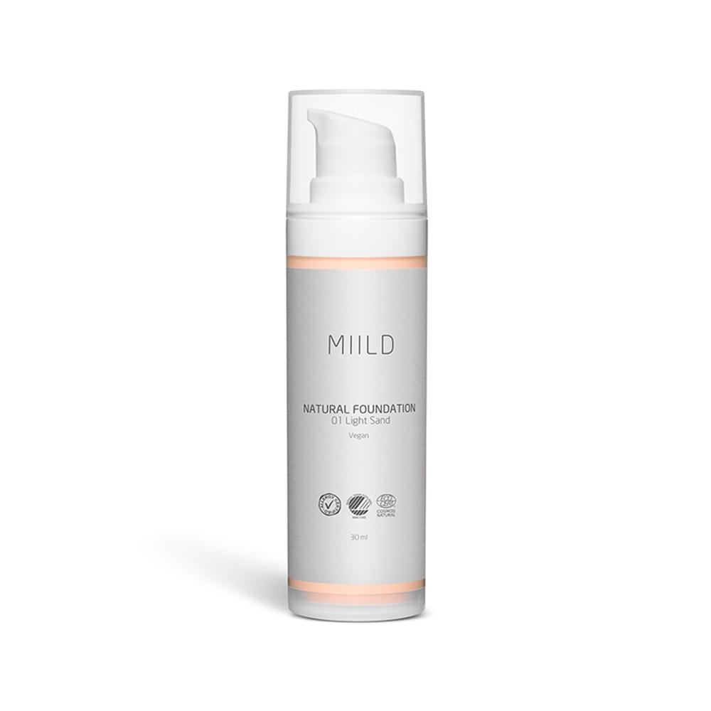 Miild Natural Foundation - 01 Light Sand – Neutral Makeup Miild   